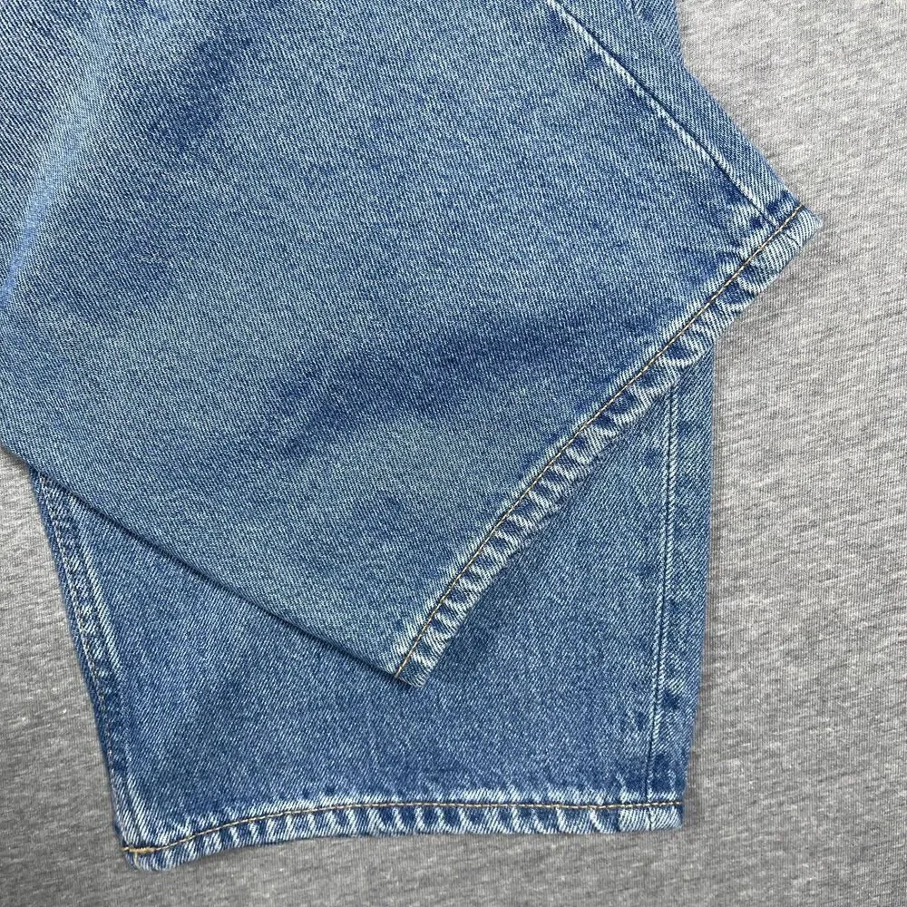 NWT H&M Jeans Mens 33x32 Blue Light Wash Loose Relaxed Straight Skater Y2K